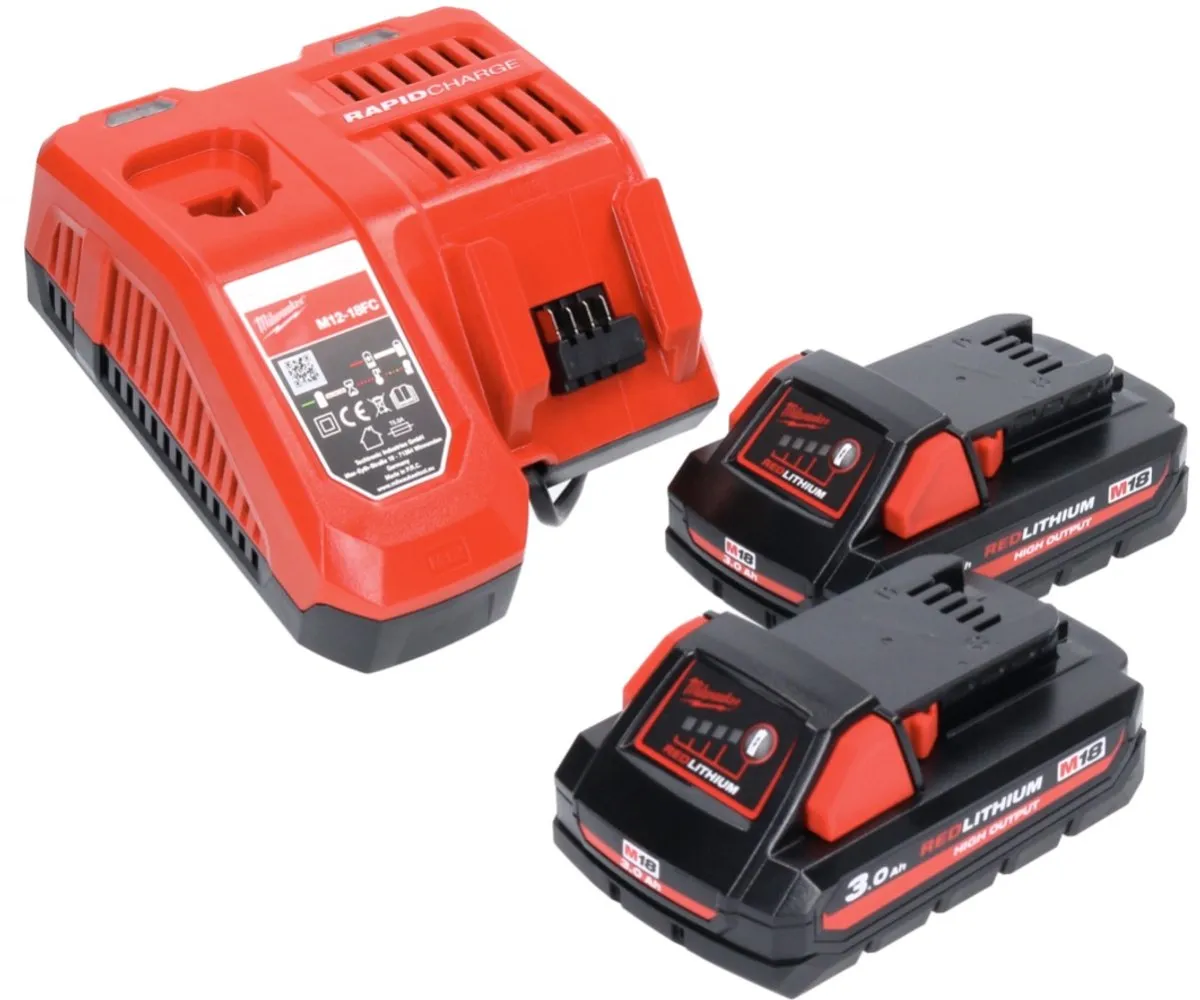 Milwaukee M18 FTR-302X Bovenfrees Set - 18V - 2x 3.0Ah + Lader