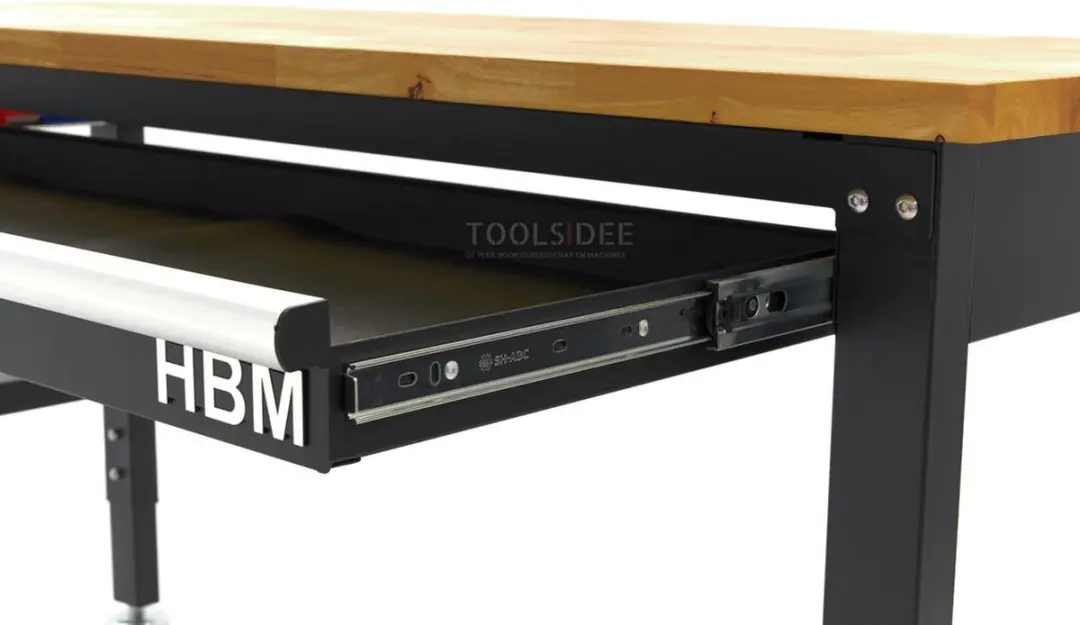 HBM Machines Hoogteverstelbare Werkbank 152cm - Massief houten blad - 1125 kg