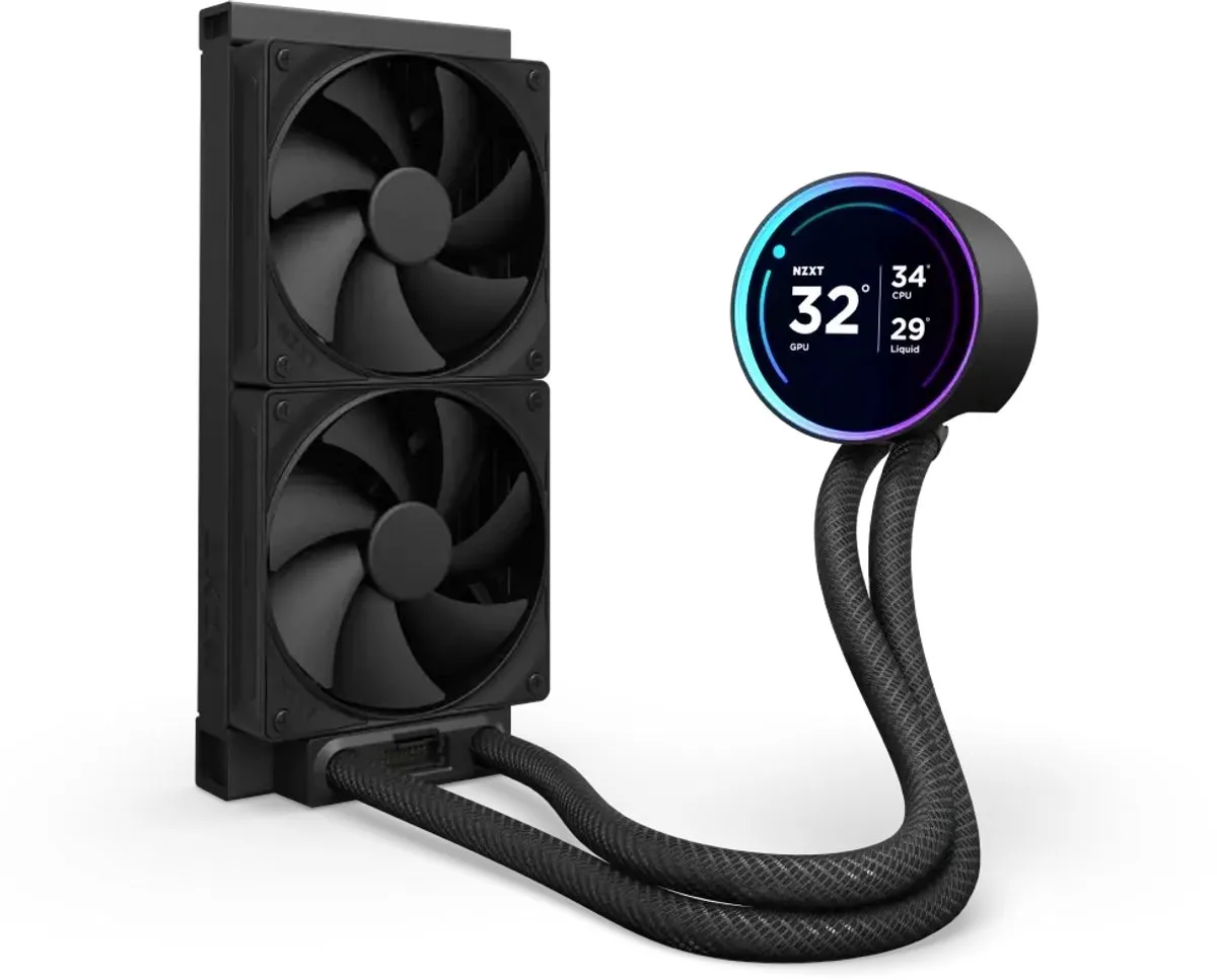 NZXT Kraken Elite 240 RL-KN24E-B2 - 2x 24cm Ventilatoren - Zwart