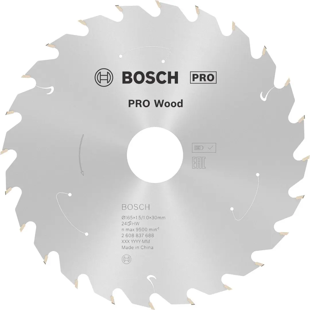 Bosch Professional PRO Wood Zaagblad 165x1,5x30mm
