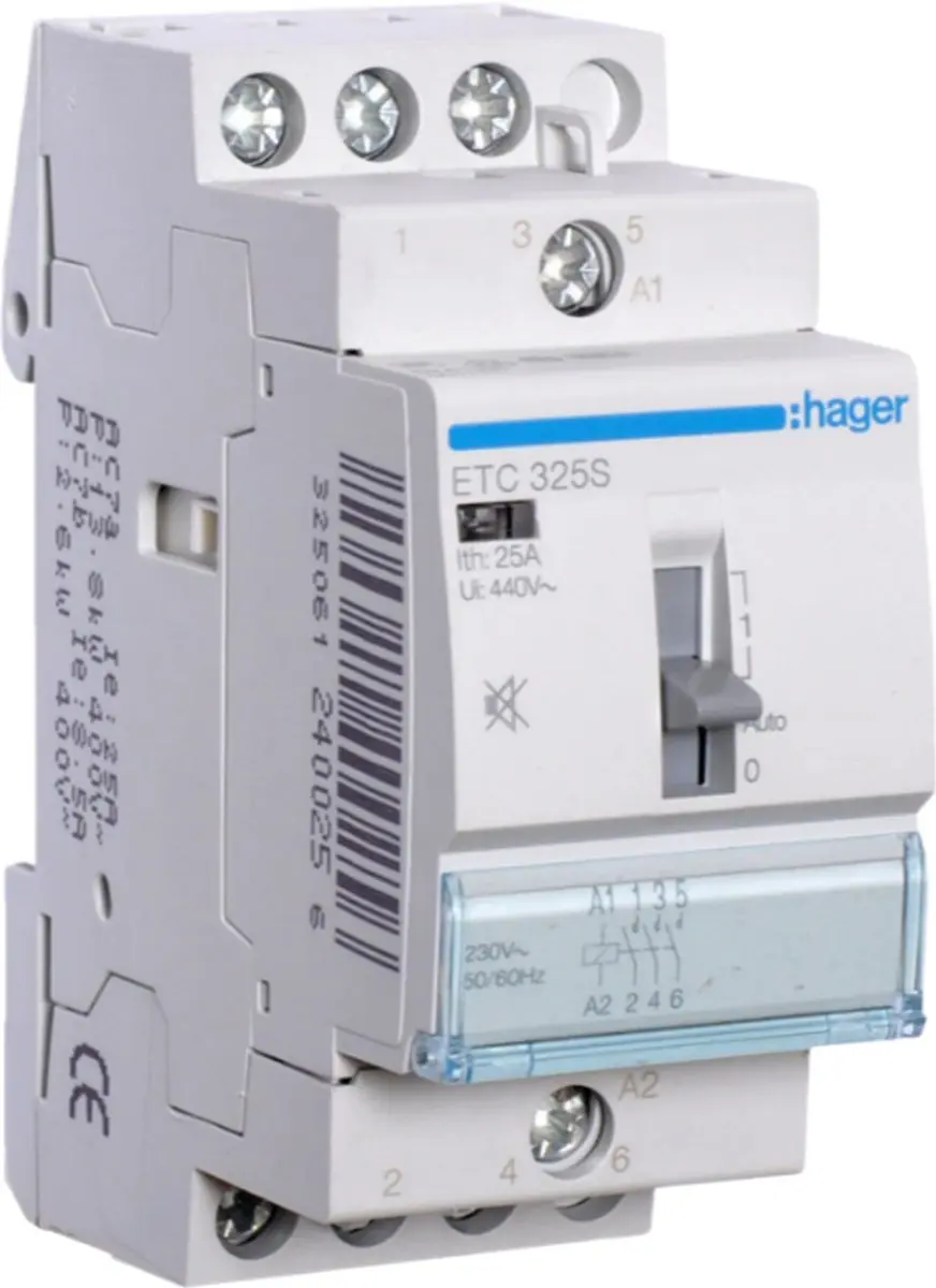 Hager ETC325S Magnetische Schakelaar 25A