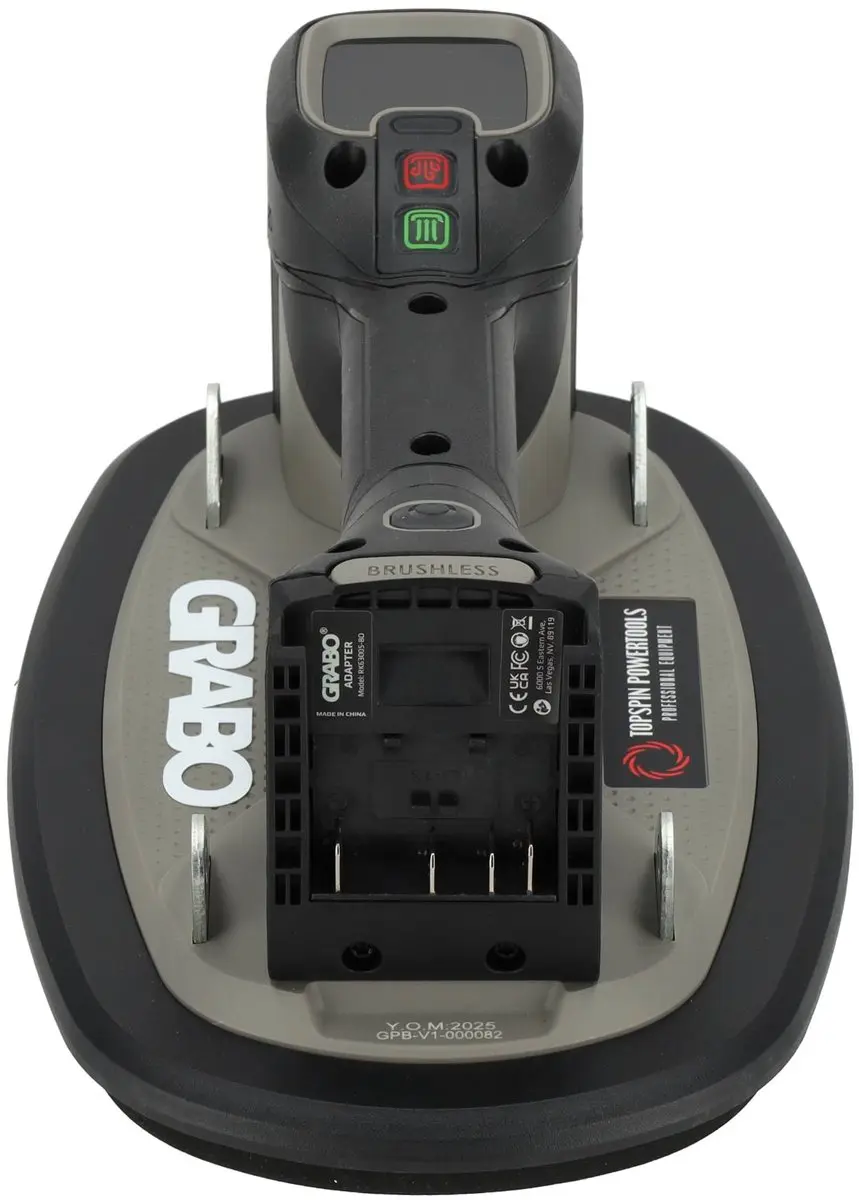 Grabo Pro Brushless Zuignap - 120 kg - Zwart/Grijs
