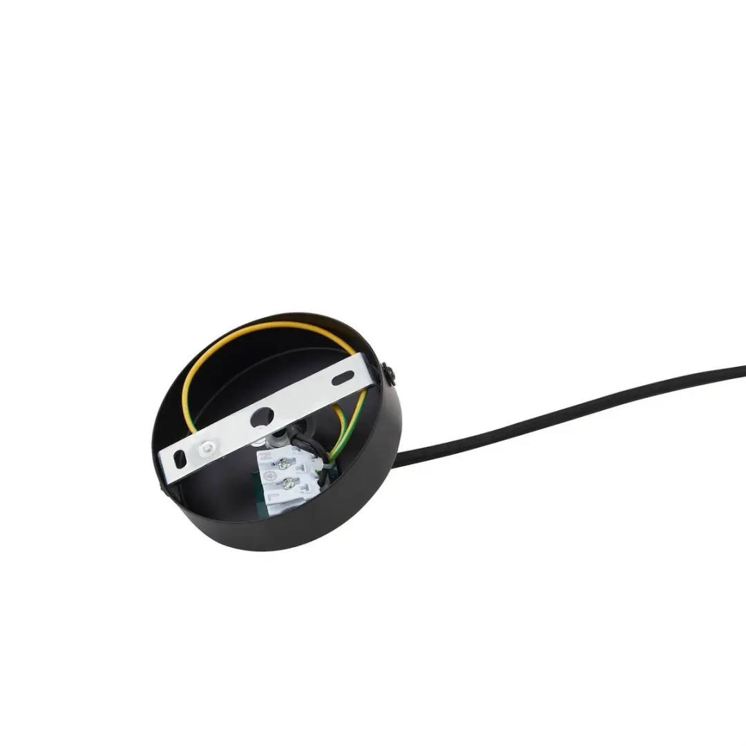 Lindby Hanglamp Metaal 1 Licht E27 - 50cm - Zwart - afbeelding 6 van 6