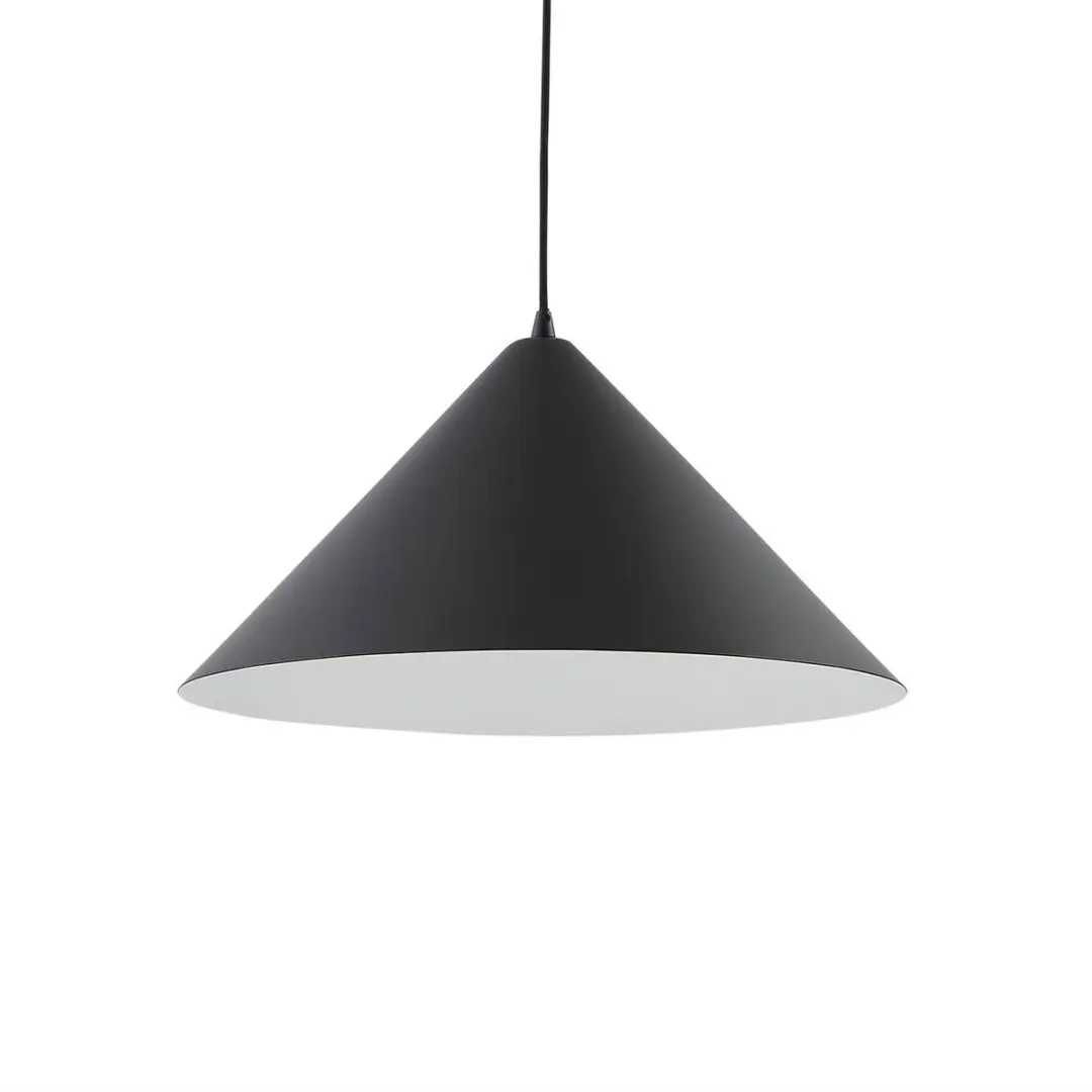 Lindby Hanglamp Metaal 1 Licht E27 - 50cm - Zwart