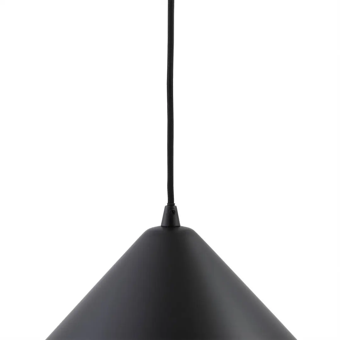 Lindby Hanglamp Metaal 1 Licht E27 - 50cm - Zwart