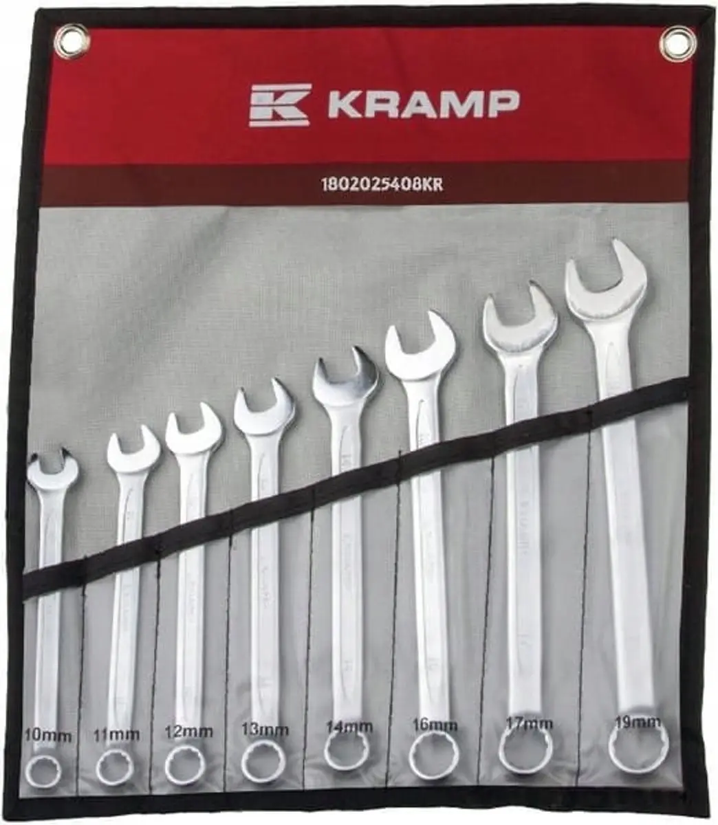 Kramp Vlaks-Ring Sleutelset 8-delig 10-19mm