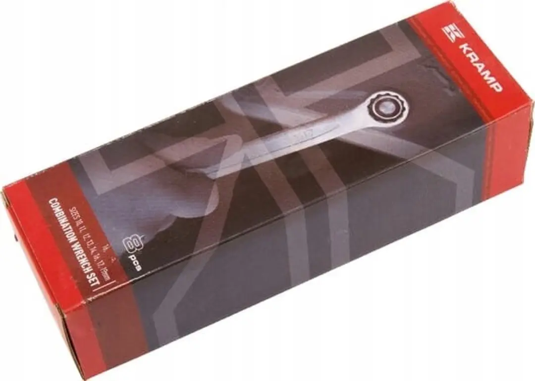 Kramp Vlaks-Ring Sleutelset 8-delig 10-19mm
