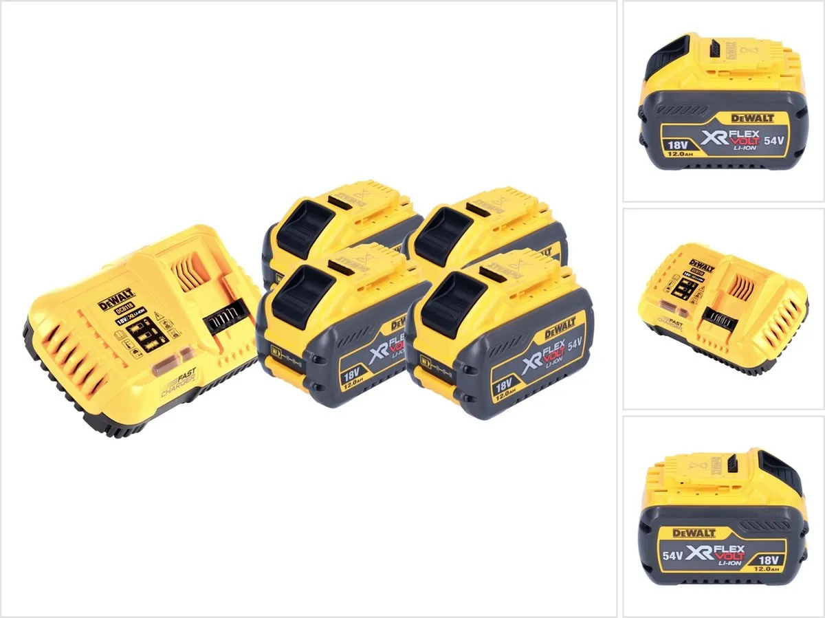 DeWalt DCB118Y4 Starterset 4x XR FLEXVOLT 12Ah 18V/54V