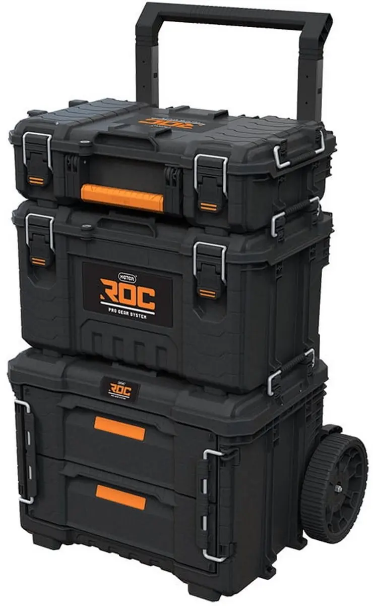 Keter ROC Pro Gear 2.0 Telescoop Handvat met Wielen - Zwart