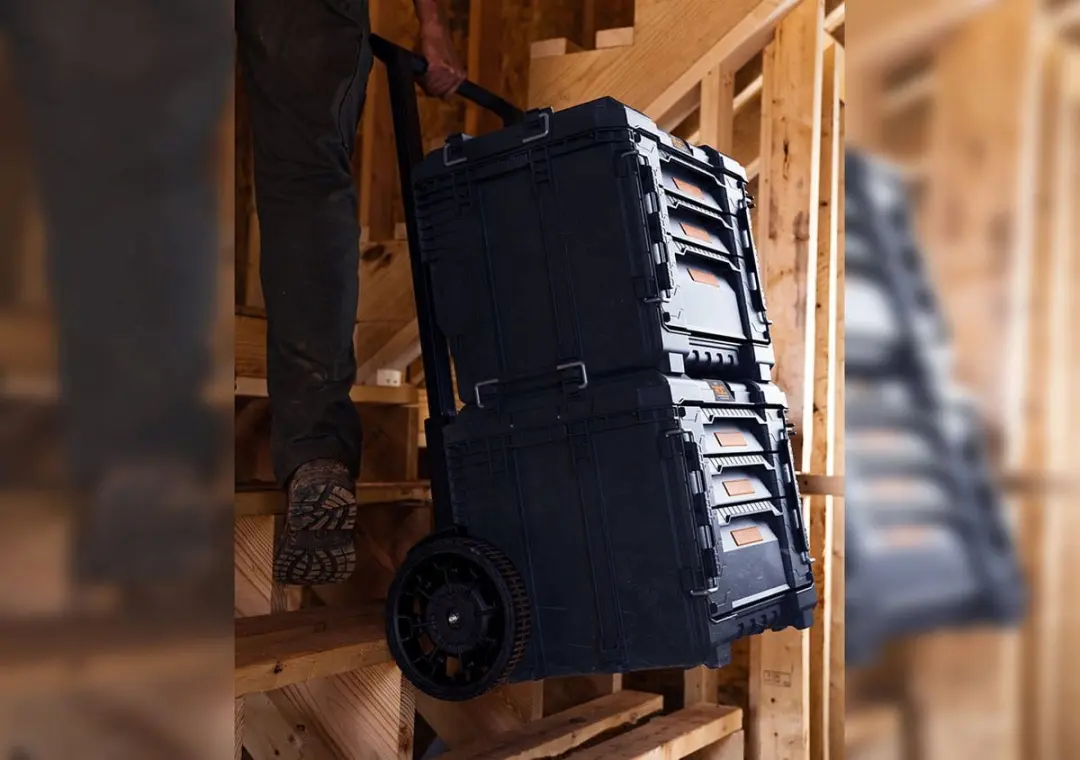 Keter ROC Pro Gear 2.0 Telescoop Handvat met Wielen - Zwart