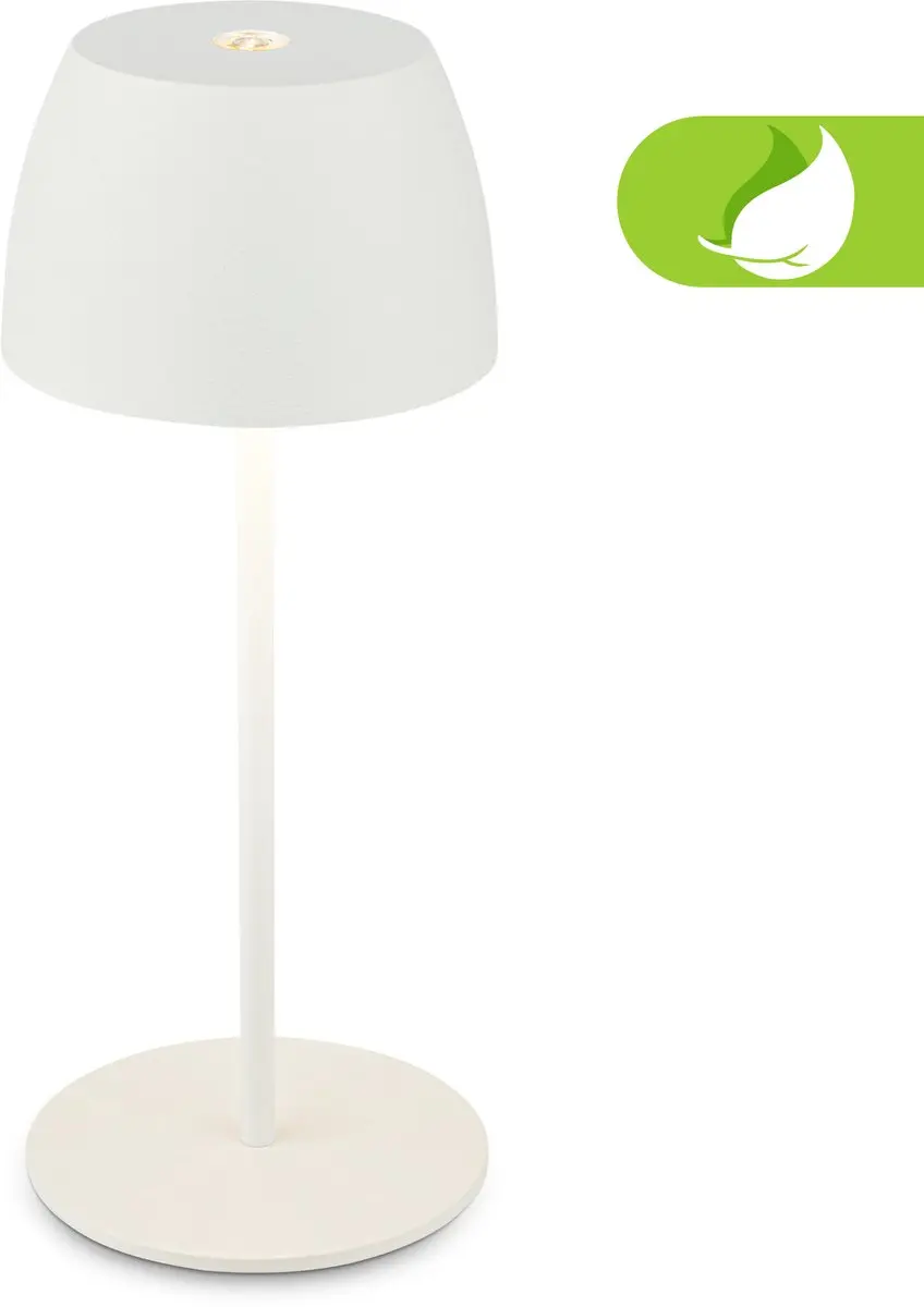 Briloner Set van 2 Mini Tafellampen - IP44 - 2x2.5W Warm Wit 2.700K