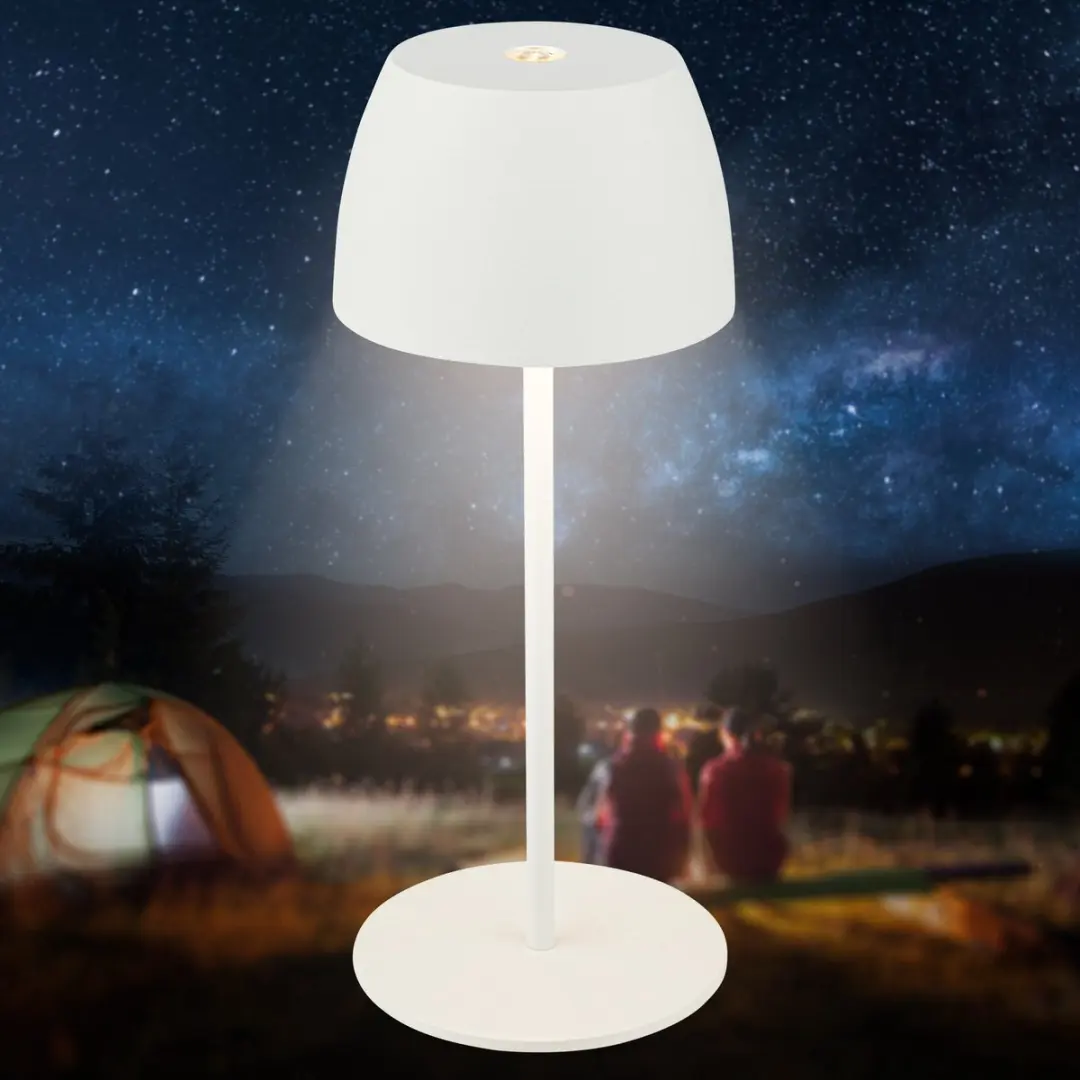 Briloner Set van 2 Mini Tafellampen - IP44 - 2x2.5W Warm Wit 2.700K