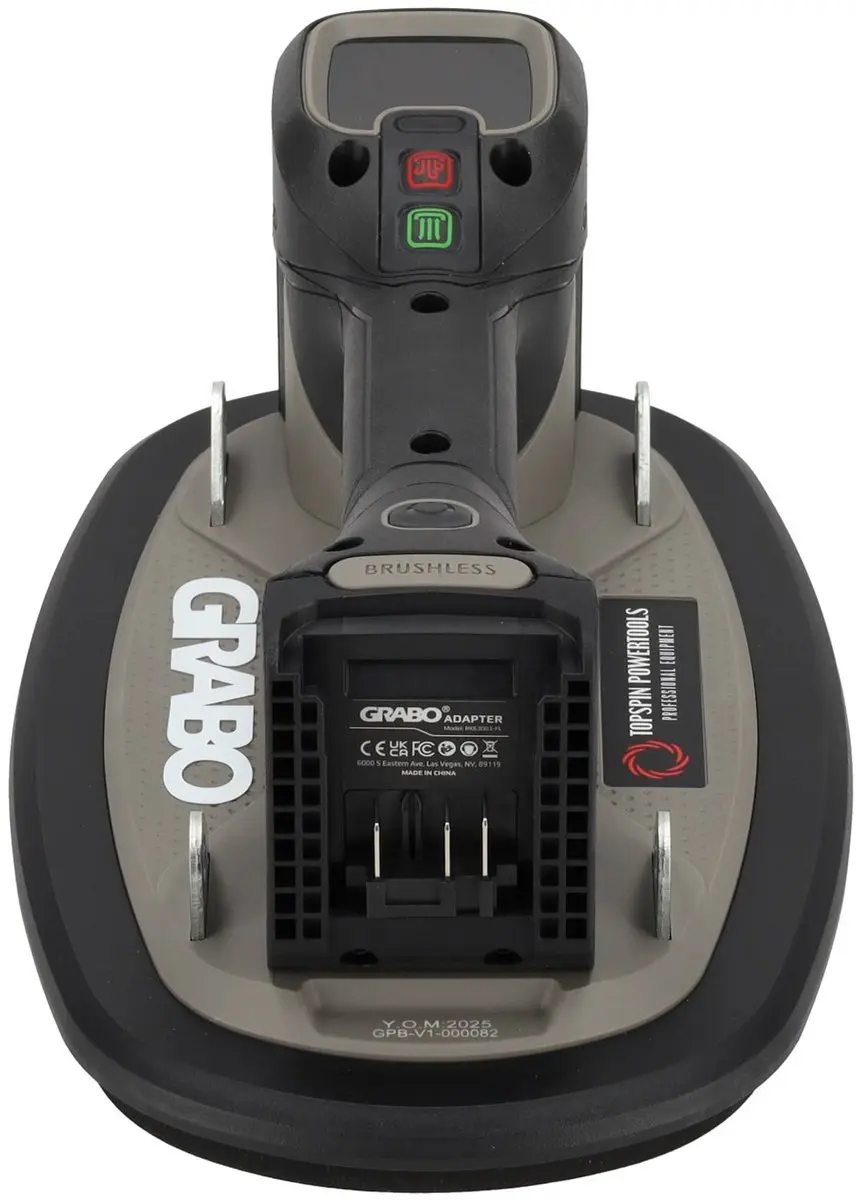Grabo Pro Brushless Zuignap - 120 kg - Zwart/Grijs