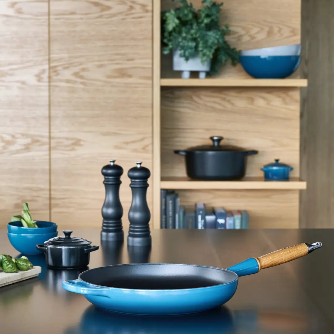 Le Creuset Signature Koekenpan Deep Teal Ø 28cm - afbeelding 4 van 5