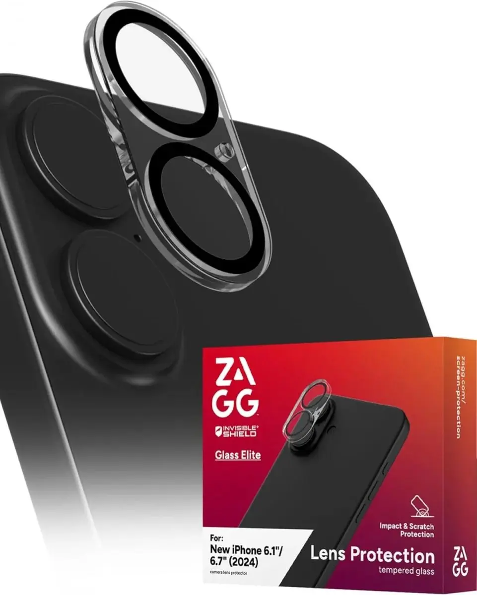 ZAGG InvisibleShield Glass Elite iPhone 16/16 Plus Camera Beschermer