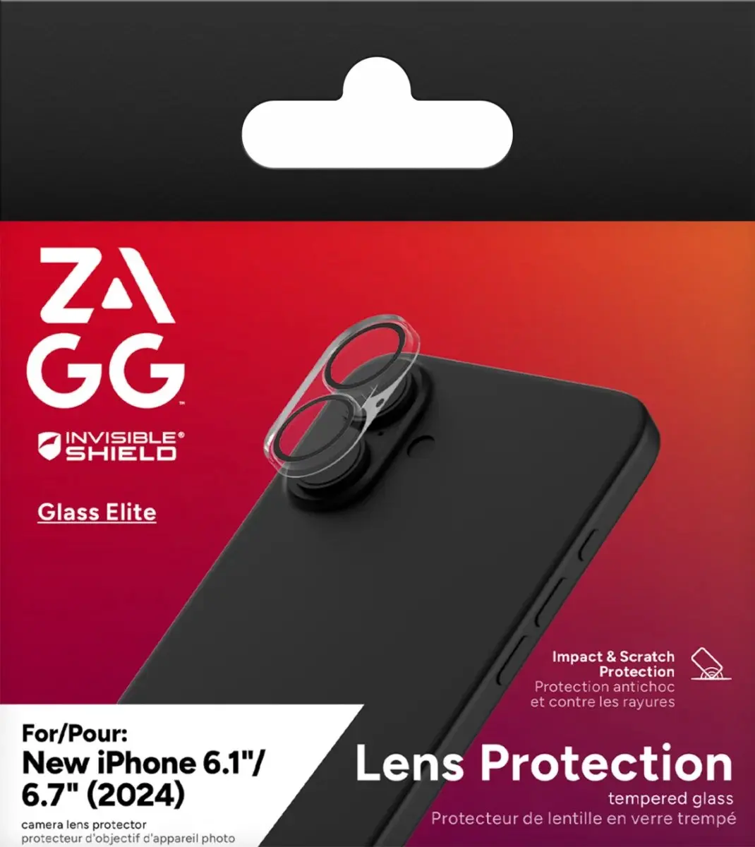 ZAGG InvisibleShield Glass Elite iPhone 16/16 Plus Camera Beschermer