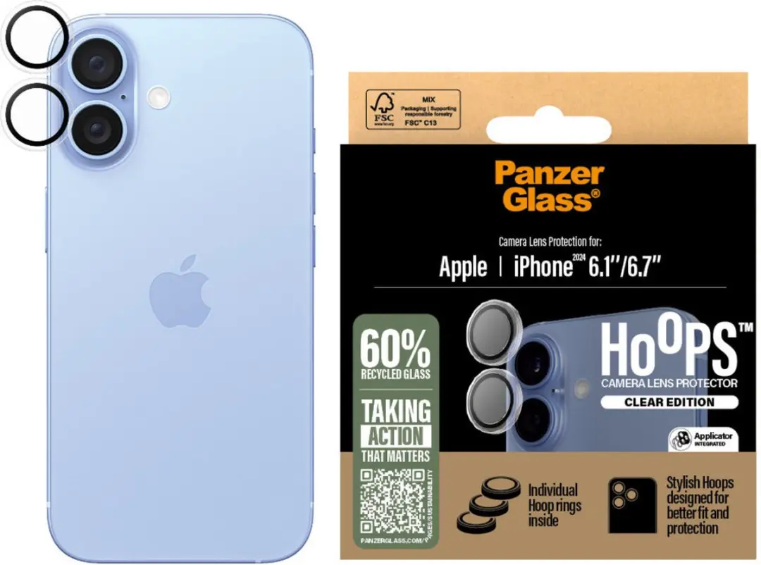 PanzerGlass iPhone 16 Plus Camera Lens Protector