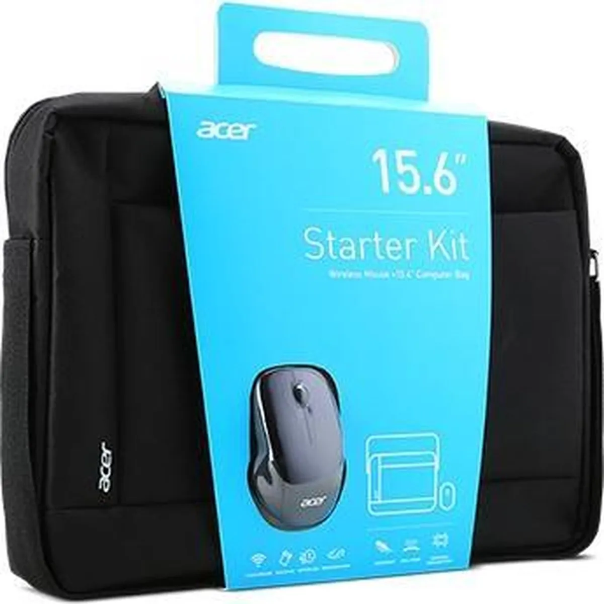Acer Startpakket 15.6" Laptophoes + Muis - Zwart