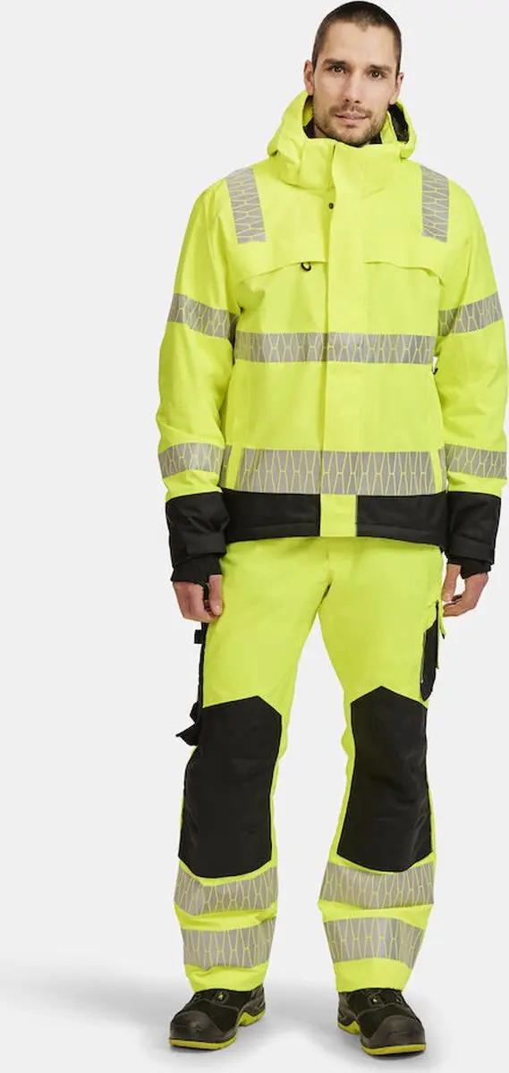 Jobman 2235 Winterbroek Signalisatie 3XL - Geel/Zwart