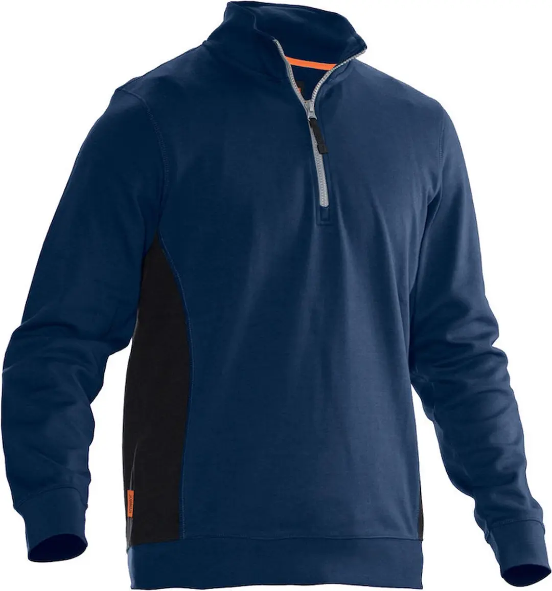 Jobman 5401 Halfzip Sweatshirt Navy/Zwart XS