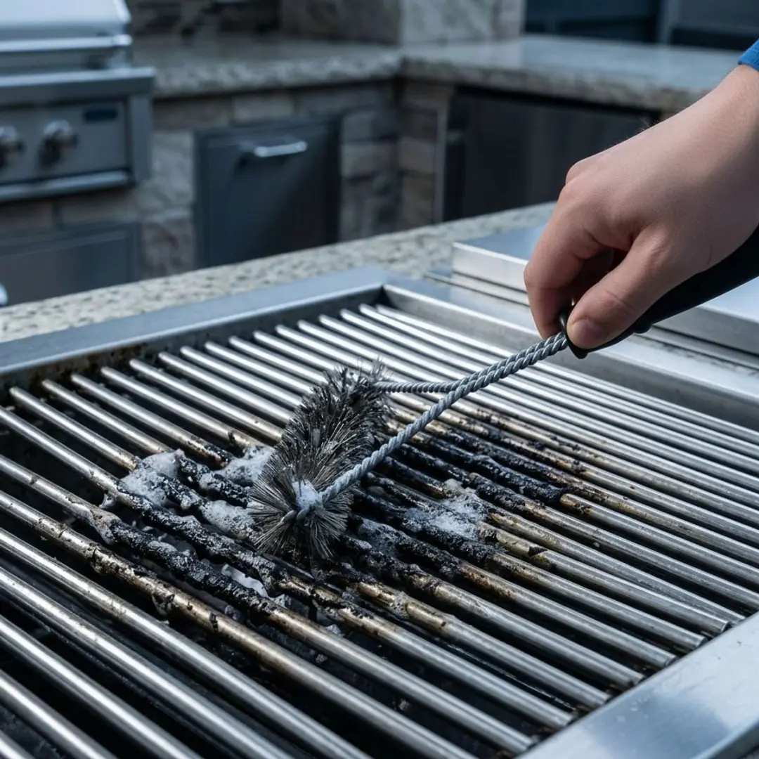 Alpina Grillreinigingsborstel 17x30cm - Zwart - afbeelding 3 van 5