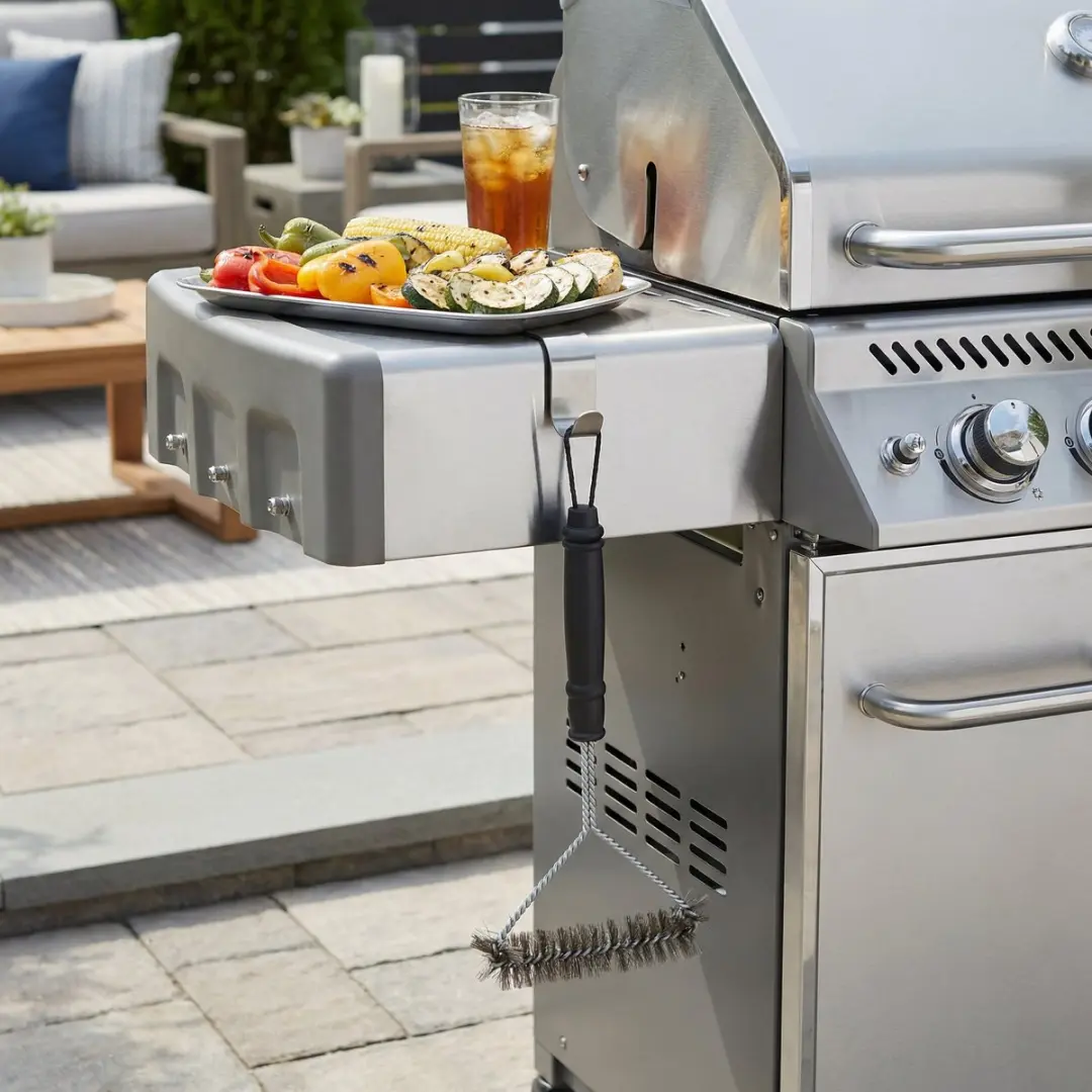 Alpina Grillreinigingsborstel 17x30cm - Zwart - afbeelding 2 van 5