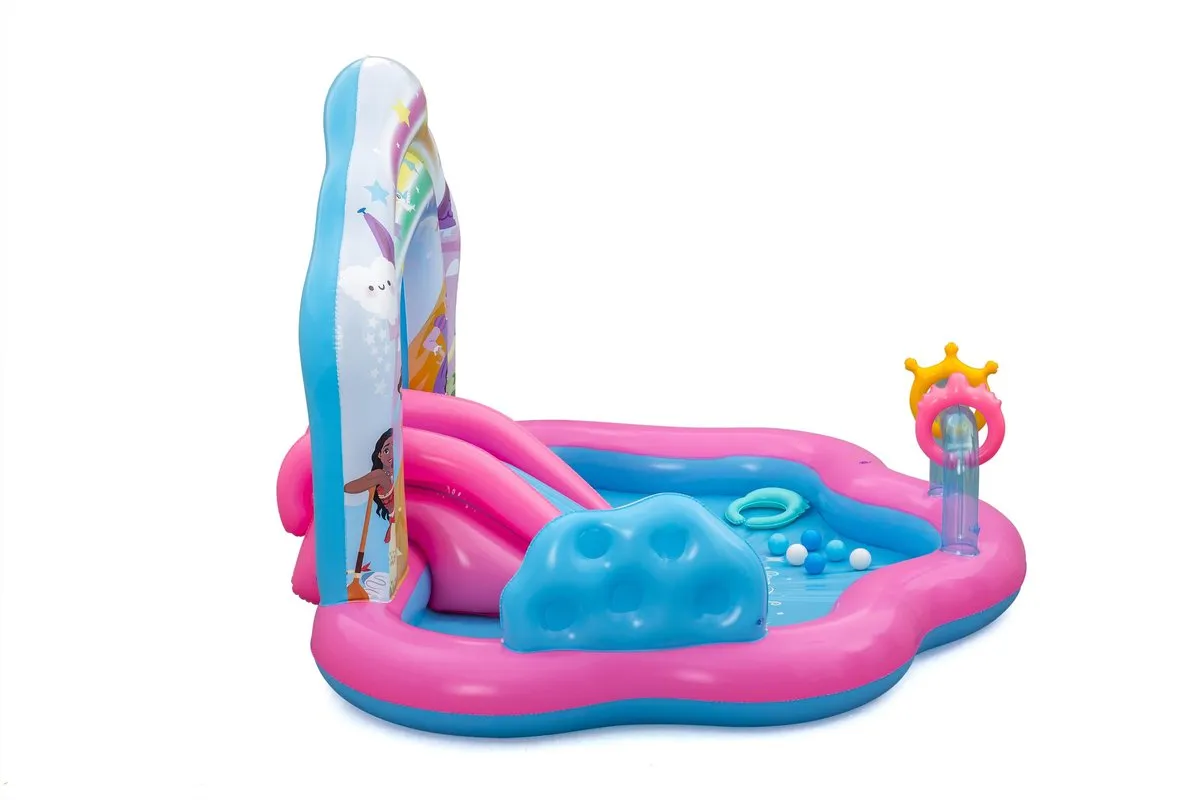 Bestway Disney Princess Enchanted Palace Opblaasbaar Waterspeelcentrum 221x193x140cm - Meerkleurig - afbeelding 6 van 6