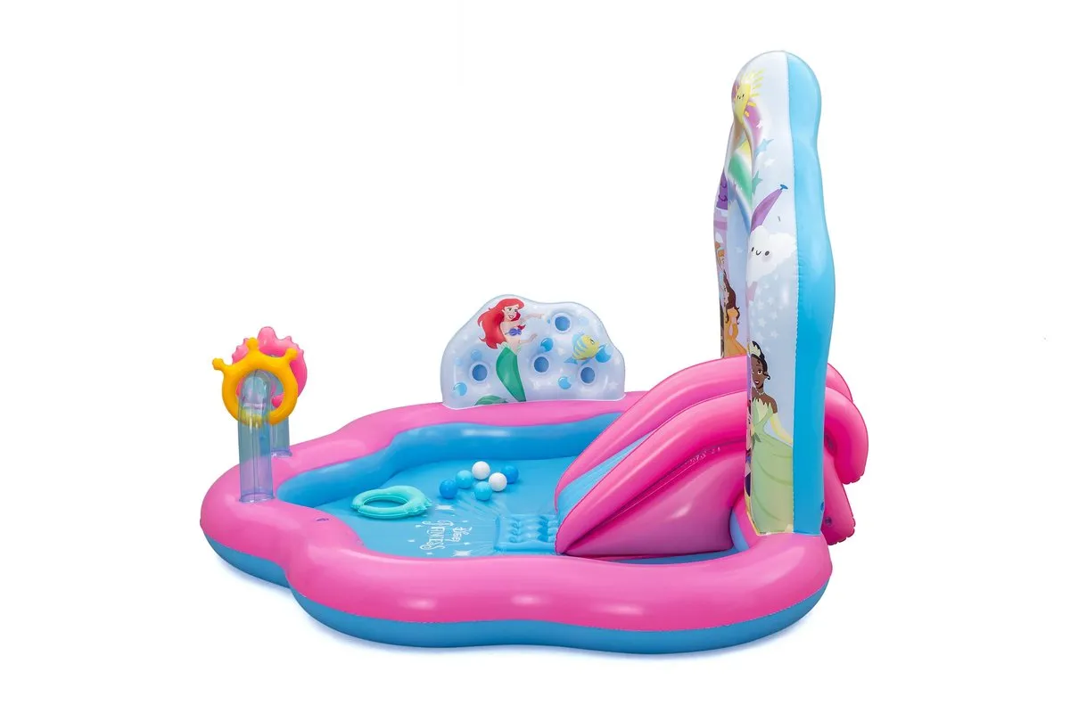 Bestway Disney Princess Enchanted Palace Opblaasbaar Waterspeelcentrum 221x193x140cm - Meerkleurig - afbeelding 5 van 6