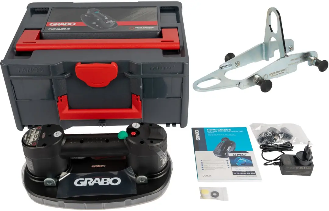 Grabo Plus in Koffer Hefoog V-120 Elektrische Vacuümzuiger 120kg - Zwart
