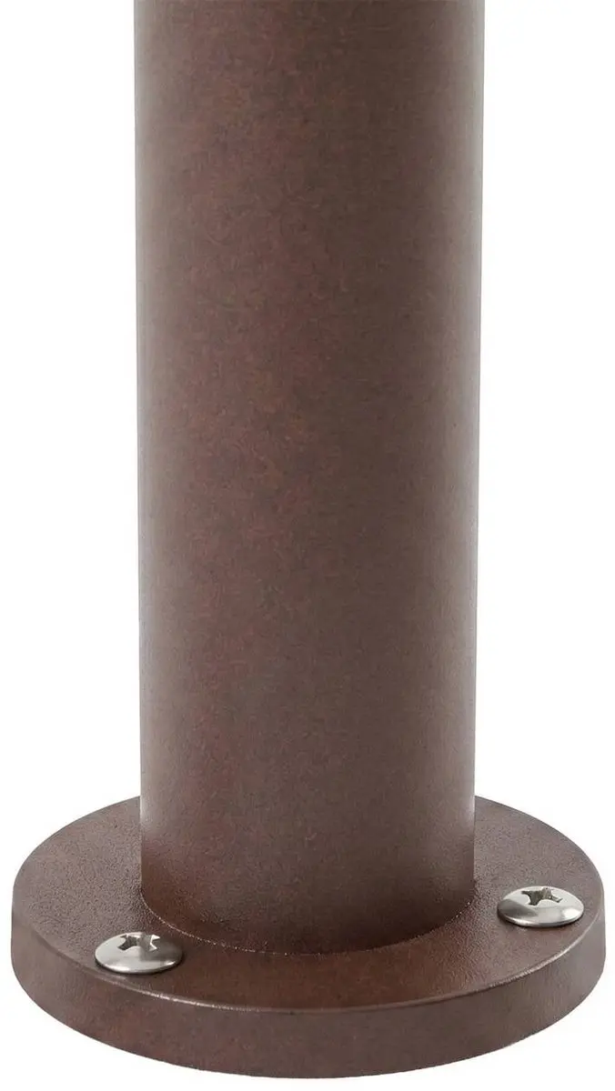 PRIOS Padverlichting Zuillamp Aluminium Glas 60cm GU10 Roest
