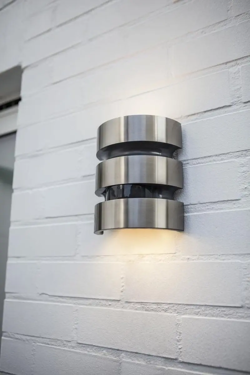 LUTEC Maya Wandlamp LED Sensor 18.5W - Zilver - afbeelding 6 van 6