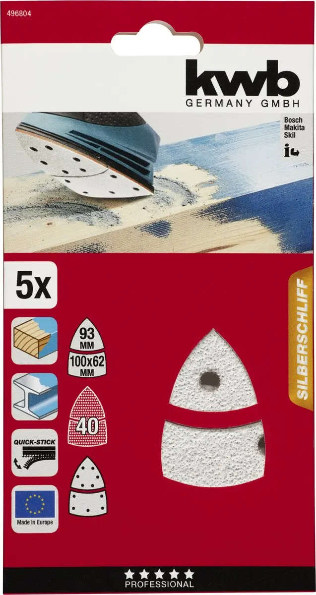 KWB QUICK-STICK Viltpolijstschijf 486000
