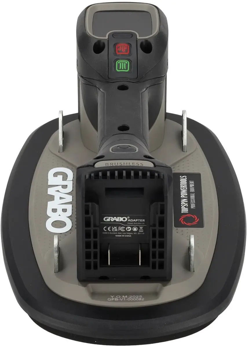 Grabo Pro Brushless Zuignap - 120 kg - Zwart/Grijs
