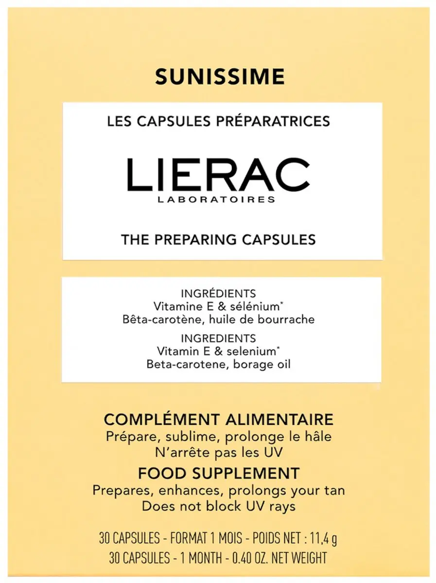 Lierac Sunissime Voorbereidende Capsules 30x11ml