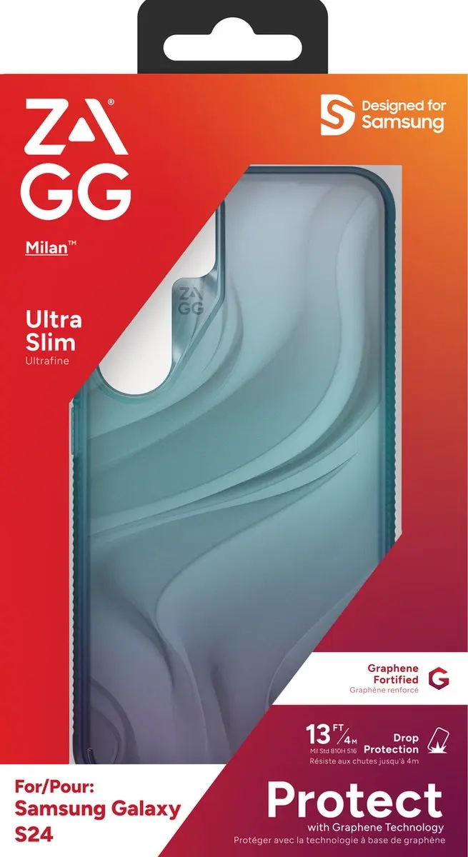 ZAGG Gear4 Milan Ultra Slim Backcover - Samsung Galaxy S24 - Deep Aurora