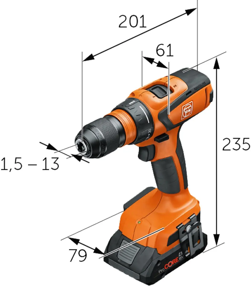 Fein Voordeelpakket Combo AMM 500 & ASCM 18 QSW - 2x 18V Accu