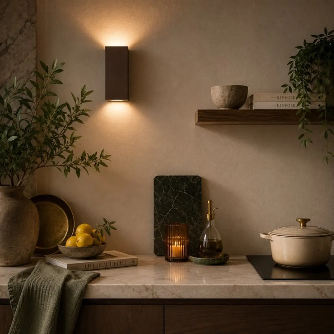 Highlight Eros Wandlamp 2x GU10 - 18cm - Bruin
