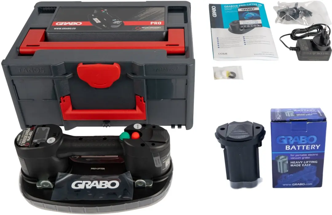 Grabo Pro in Koffer Elektrische Vacuümzuiger 120kg - Glas/Tegel