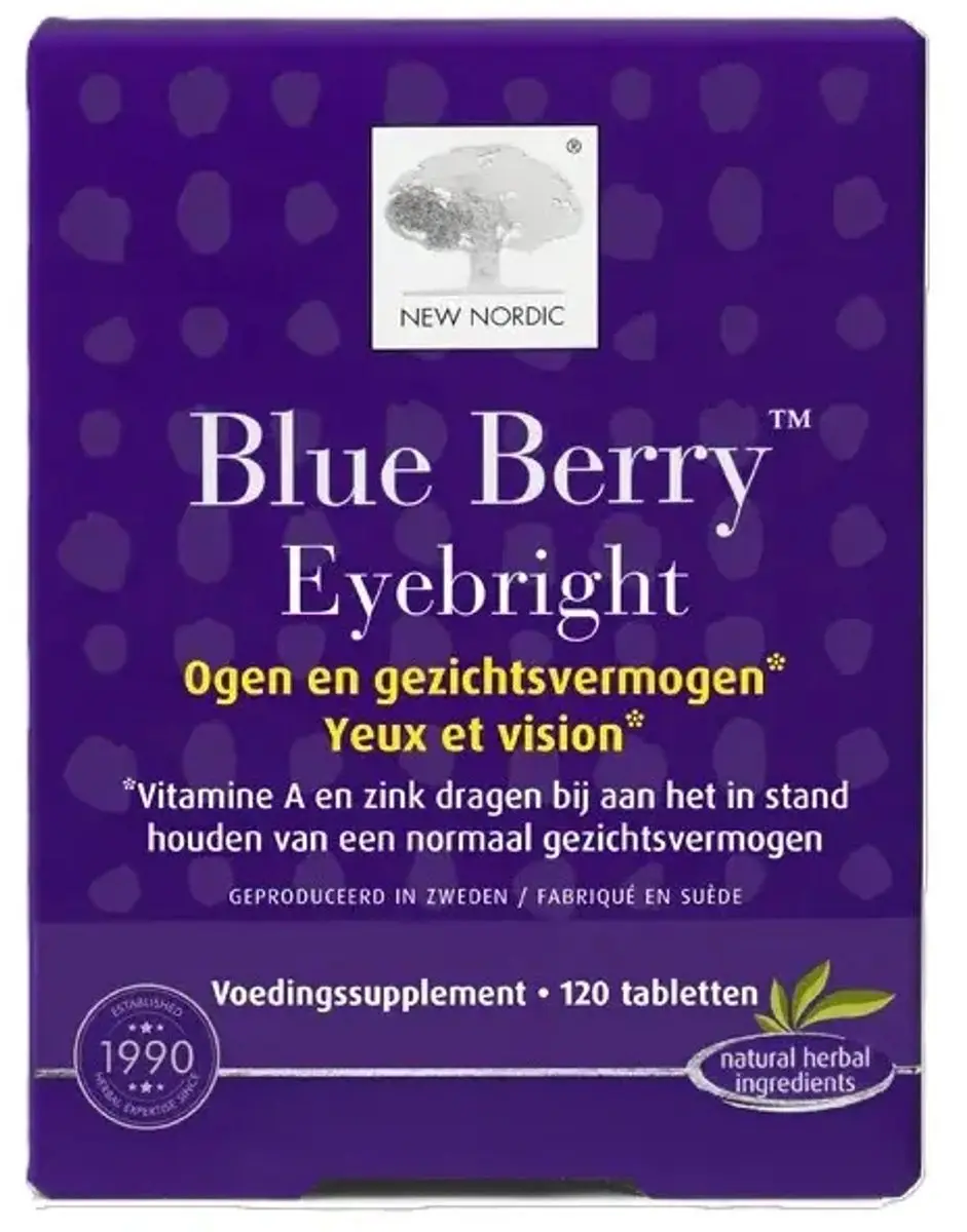 New Nordic Blue Berry Eyebright 120 Tabletten