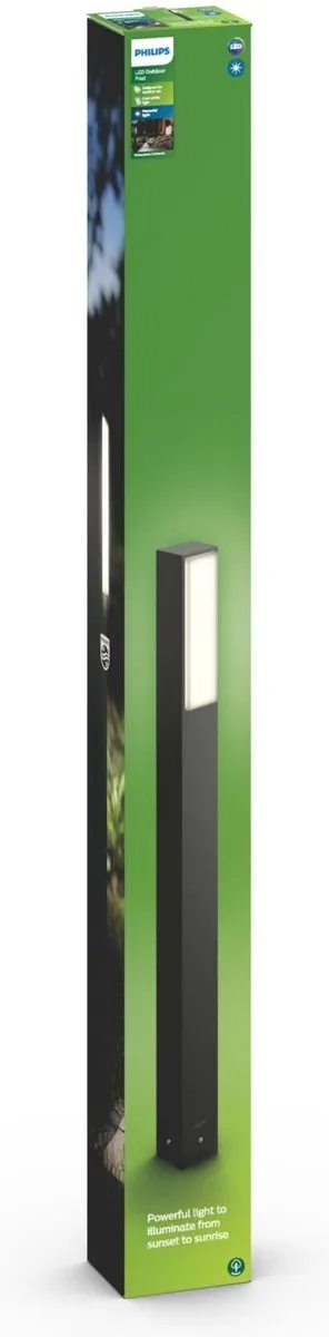 Philips myGarden 1648993P3 Buitensokkelverlichting LED 4,5W - Antraciet - afbeelding 3 van 4