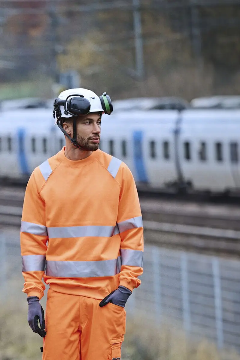 Jobman 1150 Hi-Vis Sweatshirt 65NO115065 - Oranje 3XL