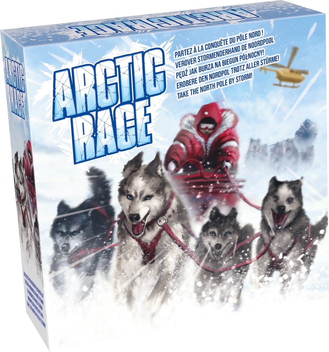 Tactic Arctic Race – Bordspel – Avontuurlijke Race naar de Noordpool – Tactiek en Blokkeren – Familiespel – 2 tot 4 Spelers – Vanaf 8 Jaar