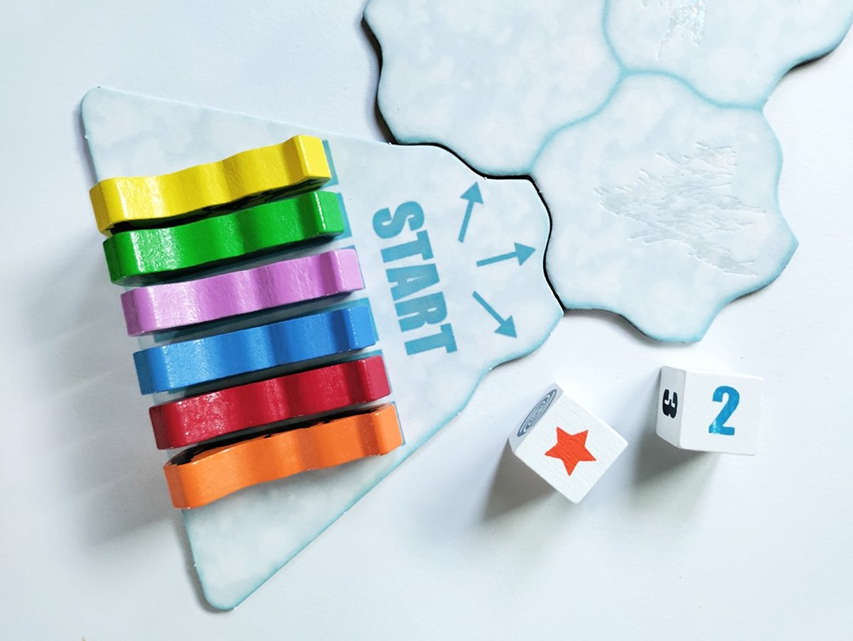 Tactic Arctic Race – Bordspel – Avontuurlijke Race naar de Noordpool – Tactiek en Blokkeren – Familiespel – 2 tot 4 Spelers – Vanaf 8 Jaar
