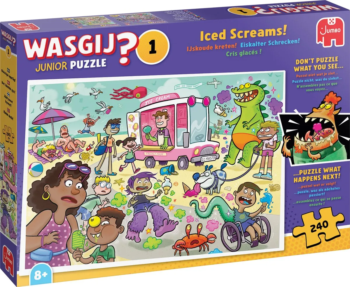 Wasgij Junior IJskoude kreten! Legpuzzel 240 Stuks - Meerkleurig