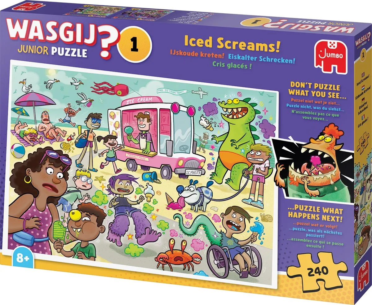 Wasgij Junior IJskoude kreten! Legpuzzel 240 Stuks - Meerkleurig