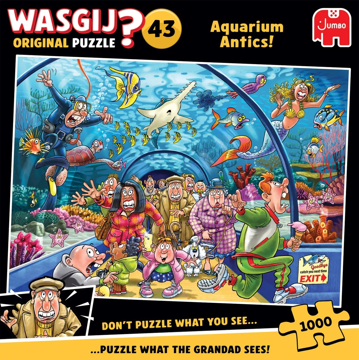 Wasgij Original 43 Aquarium Capriolen Legpuzzel 1000 Stuks - Meerkleurig