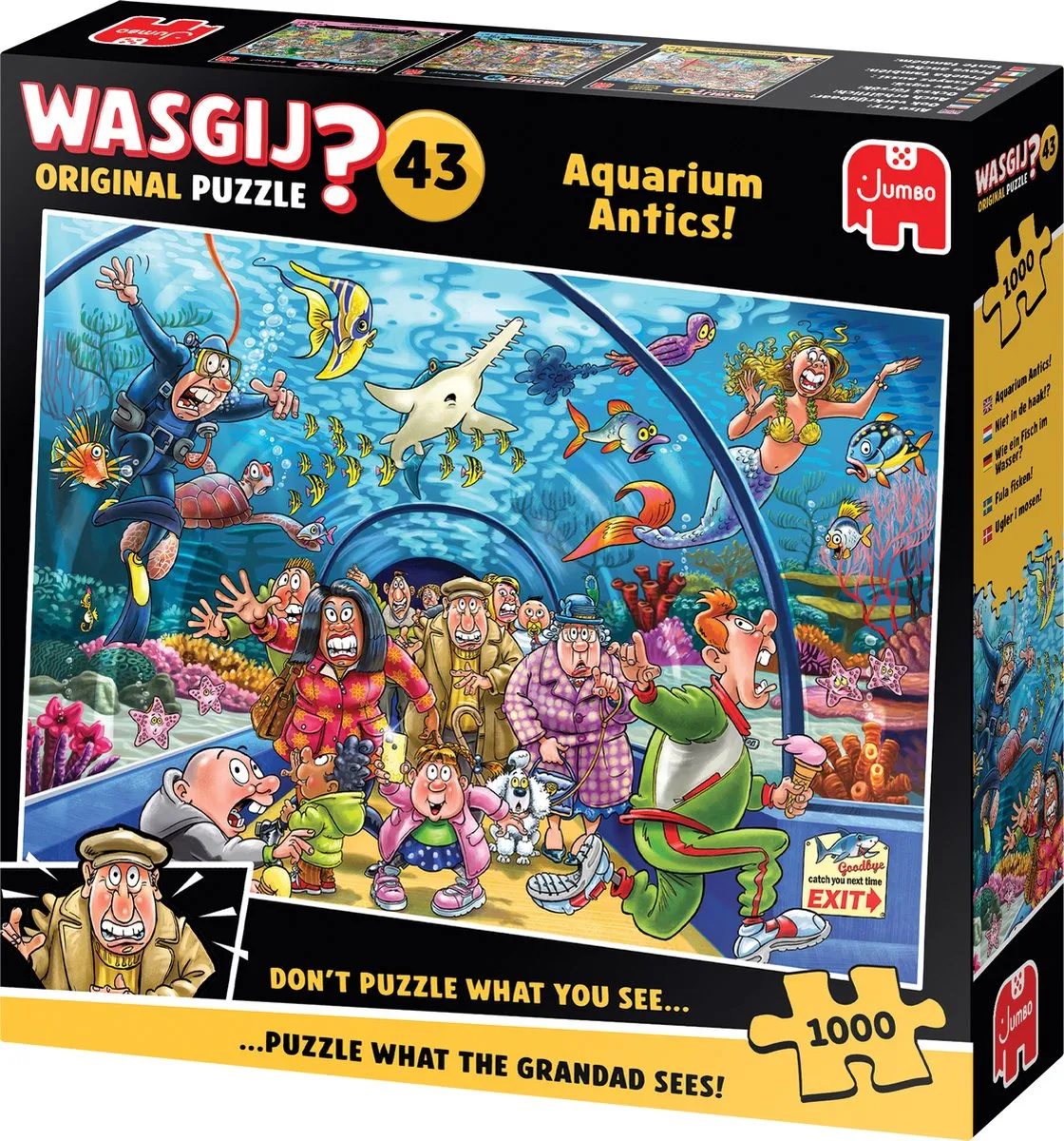Wasgij Original 43 Aquarium Capriolen Legpuzzel 1000 Stuks - Meerkleurig