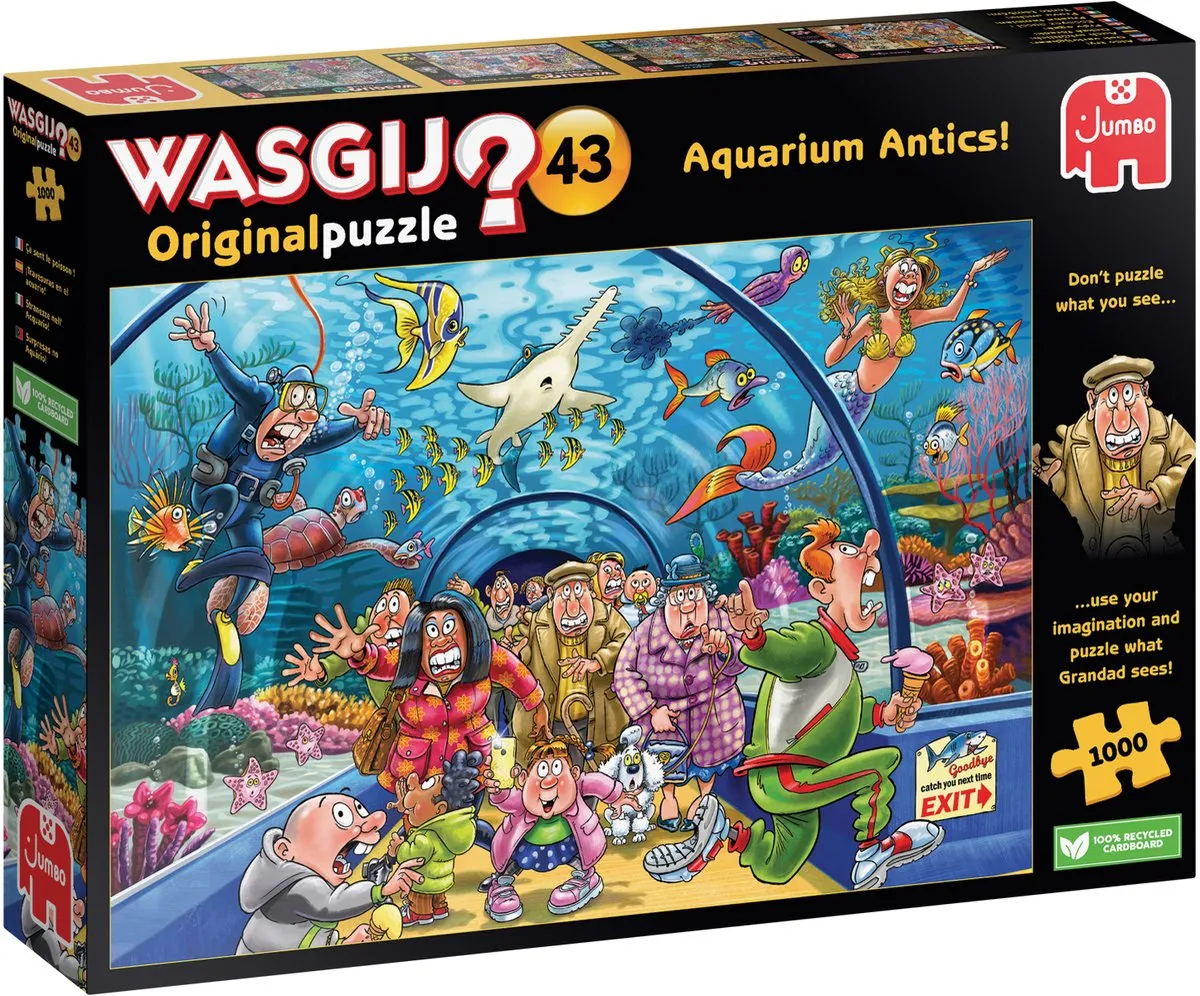 Wasgij Original 43 Aquarium Capriolen Legpuzzel 1000 Stuks - Meerkleurig