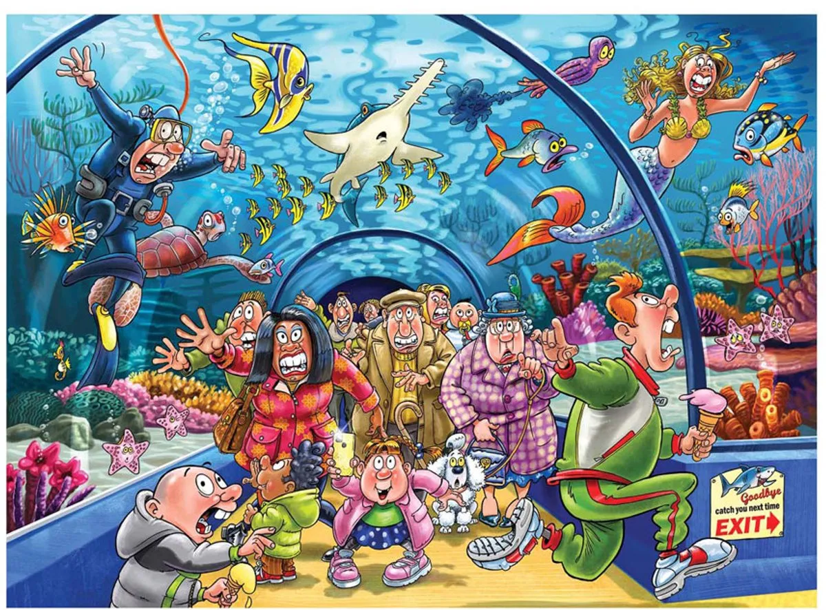 Wasgij Original 43 Aquarium Capriolen Legpuzzel 1000 Stuks