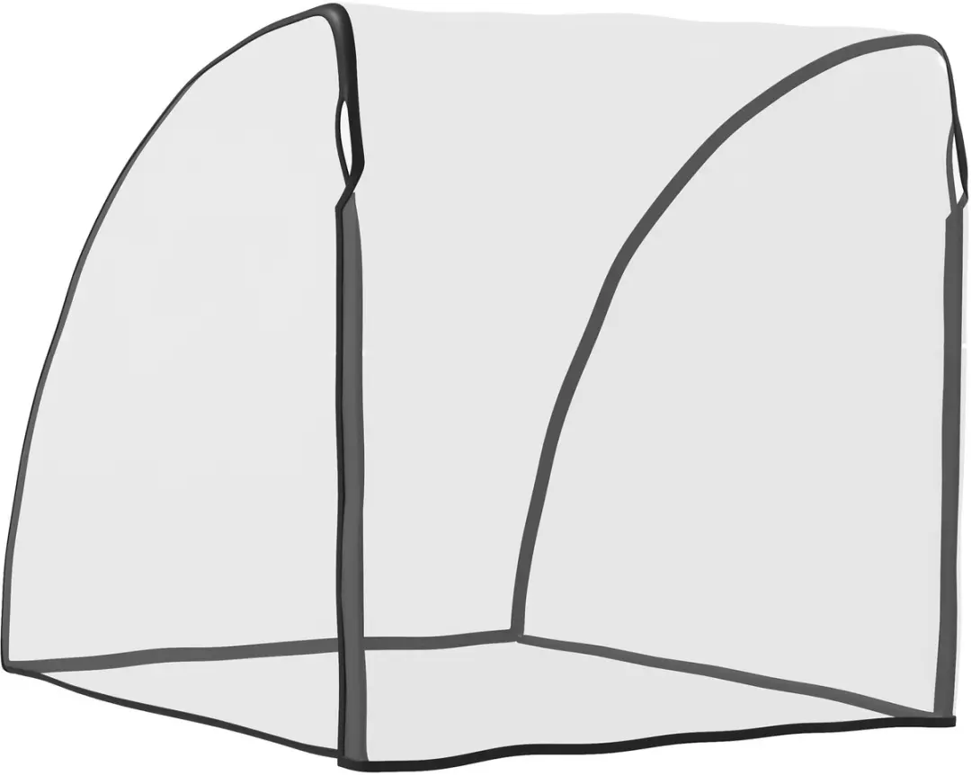 Homcom Regenhoes Babyfietsaanhanger 76x61x61cm - Transparant